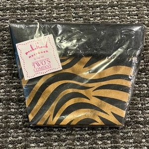 Two’s Company animal print pocketbook notebook
